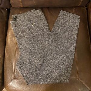 Soho Women's Cropped Ankle Pants in Black & White Tweed